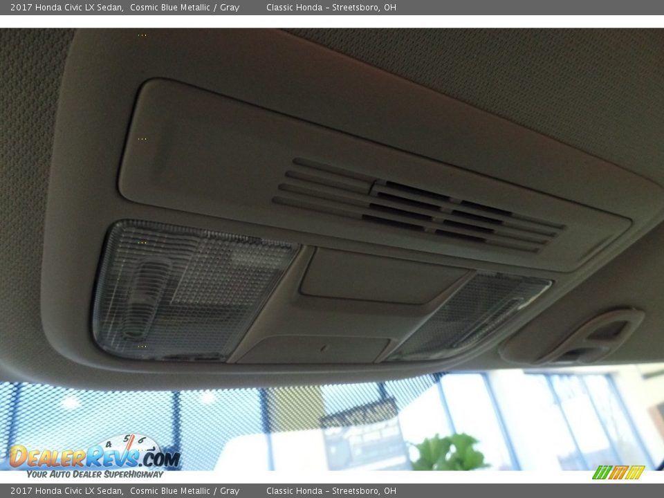 2017 Honda Civic LX Sedan Cosmic Blue Metallic / Gray Photo #21