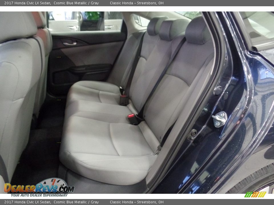 2017 Honda Civic LX Sedan Cosmic Blue Metallic / Gray Photo #26