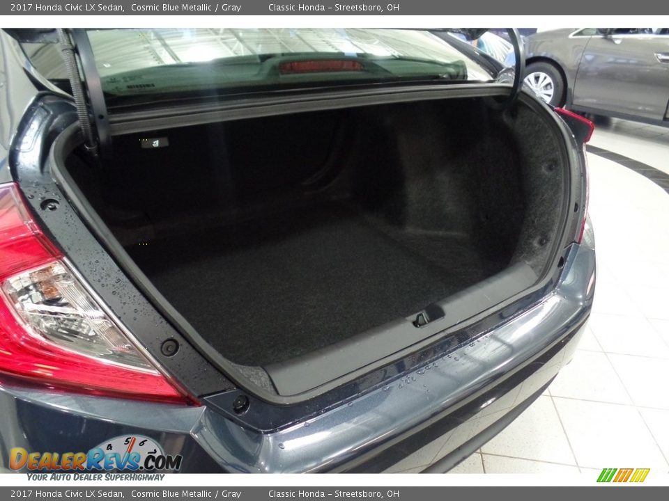 2017 Honda Civic LX Sedan Cosmic Blue Metallic / Gray Photo #28