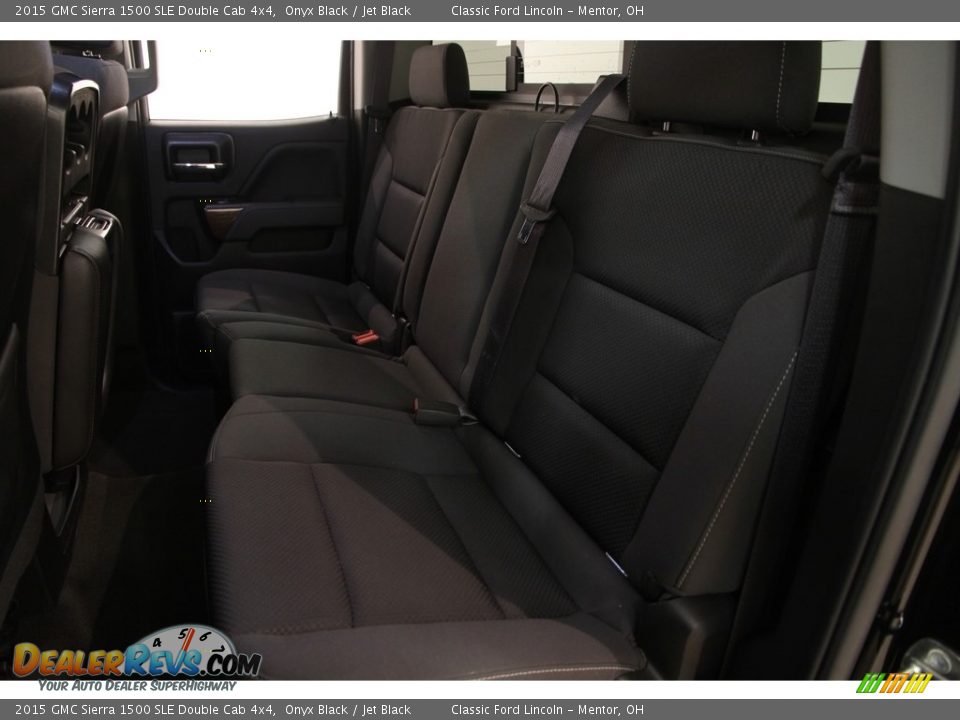 2015 GMC Sierra 1500 SLE Double Cab 4x4 Onyx Black / Jet Black Photo #15