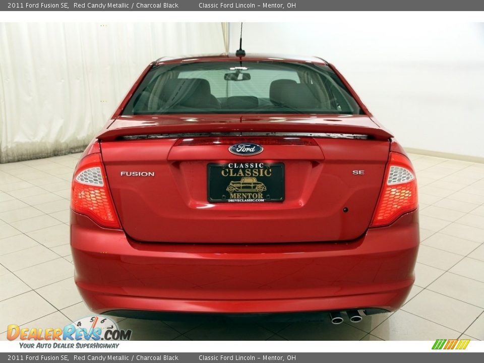 2011 Ford Fusion SE Red Candy Metallic / Charcoal Black Photo #13
