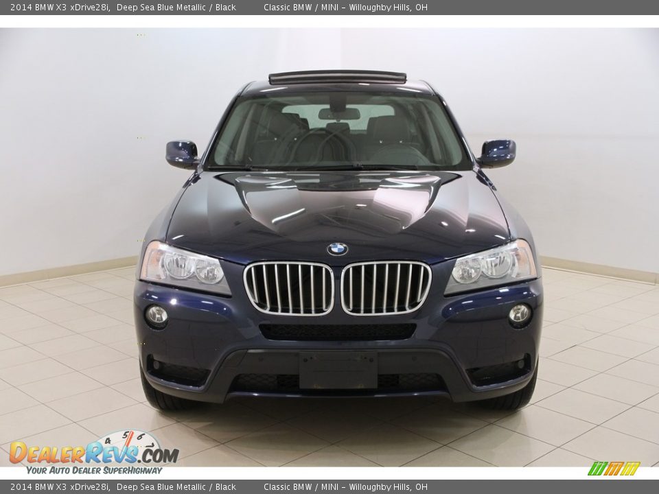 2014 BMW X3 xDrive28i Deep Sea Blue Metallic / Black Photo #2