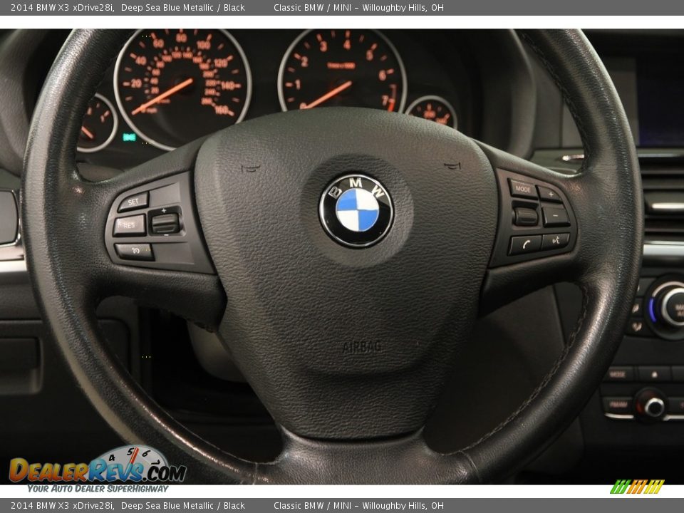 2014 BMW X3 xDrive28i Deep Sea Blue Metallic / Black Photo #7