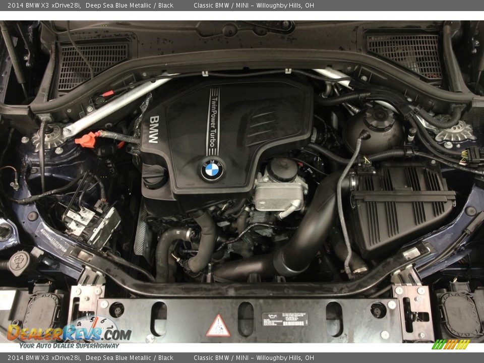 2014 BMW X3 xDrive28i Deep Sea Blue Metallic / Black Photo #22