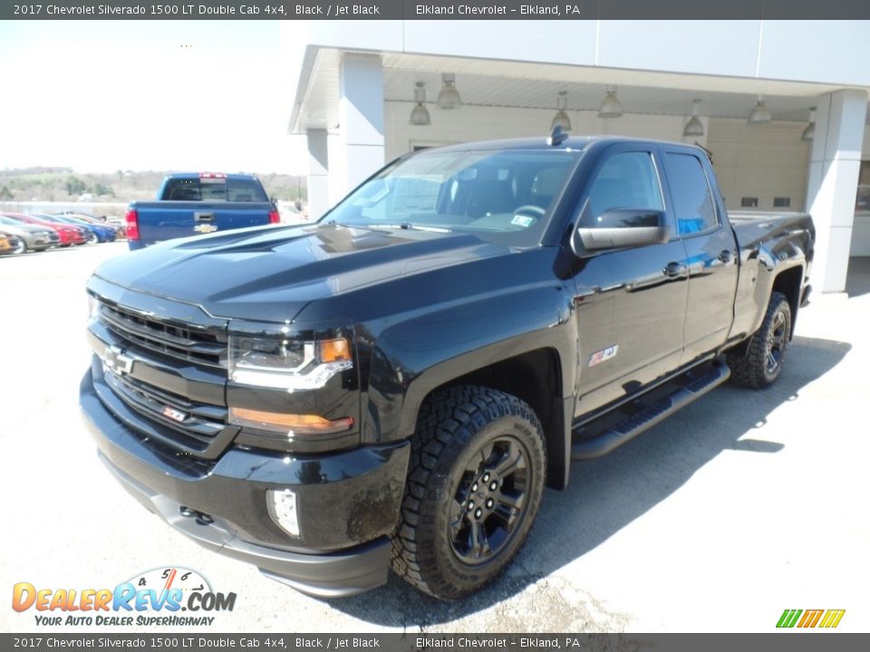 2017 Chevrolet Silverado 1500 LT Double Cab 4x4 Black / Jet Black Photo #1