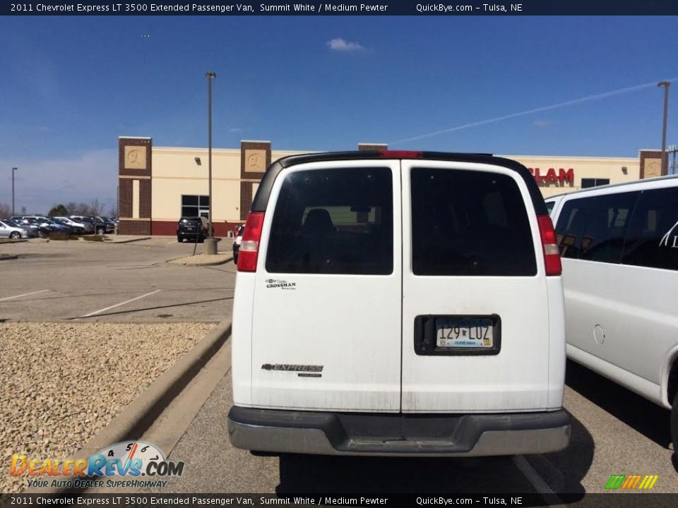 2011 Chevrolet Express LT 3500 Extended Passenger Van Summit White / Medium Pewter Photo #2