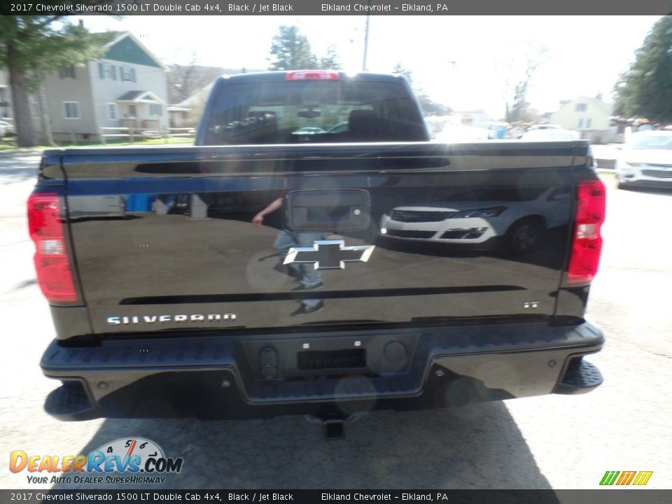 2017 Chevrolet Silverado 1500 LT Double Cab 4x4 Black / Jet Black Photo #6