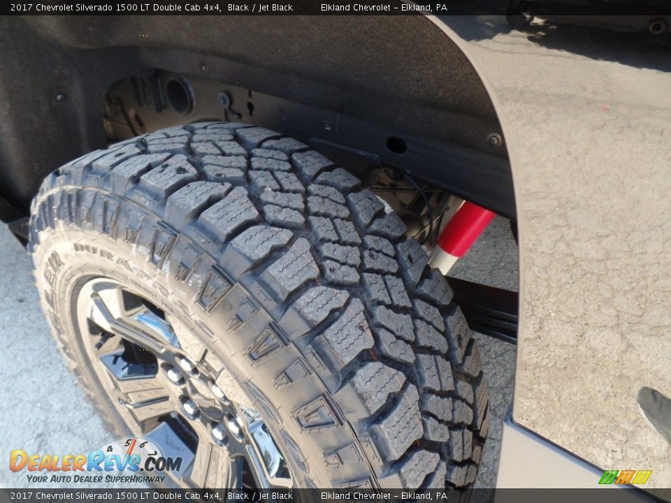 2017 Chevrolet Silverado 1500 LT Double Cab 4x4 Black / Jet Black Photo #10