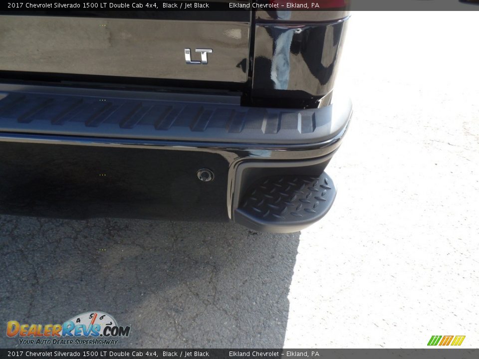 2017 Chevrolet Silverado 1500 LT Double Cab 4x4 Black / Jet Black Photo #13