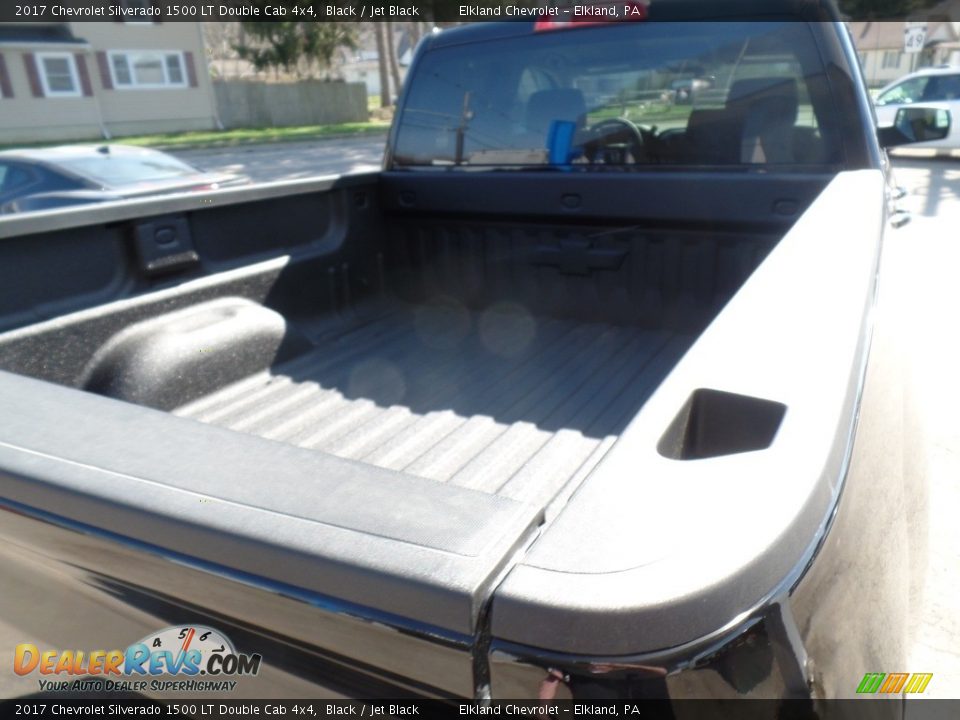 2017 Chevrolet Silverado 1500 LT Double Cab 4x4 Black / Jet Black Photo #14