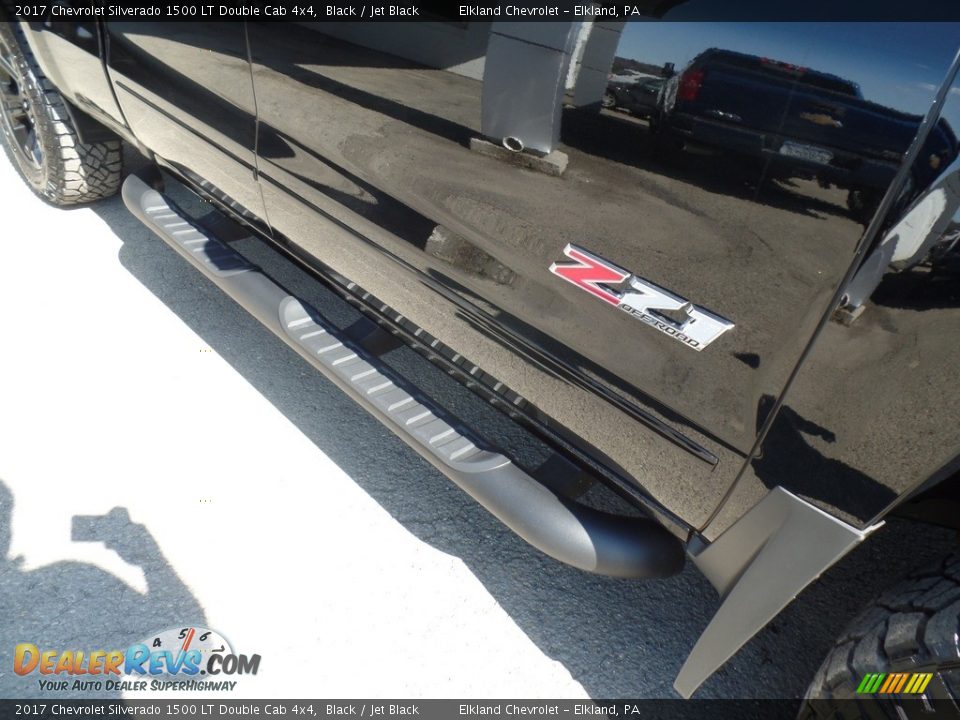 2017 Chevrolet Silverado 1500 LT Double Cab 4x4 Black / Jet Black Photo #15