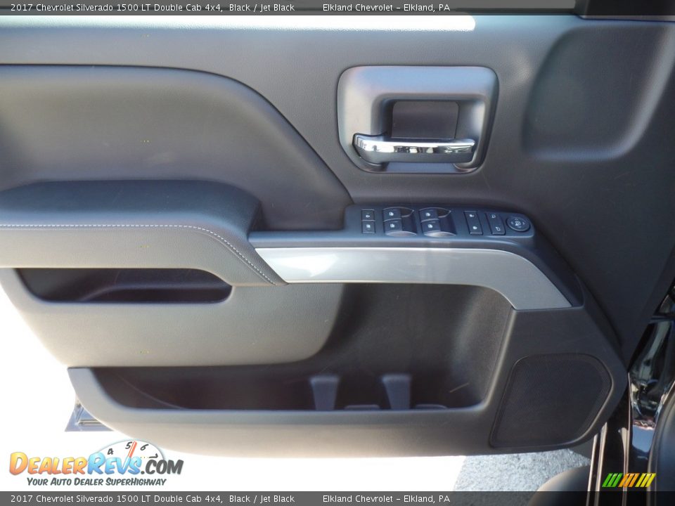 2017 Chevrolet Silverado 1500 LT Double Cab 4x4 Black / Jet Black Photo #17