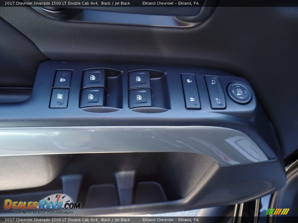 2017 Chevrolet Silverado 1500 LT Double Cab 4x4 Black / Jet Black Photo #18