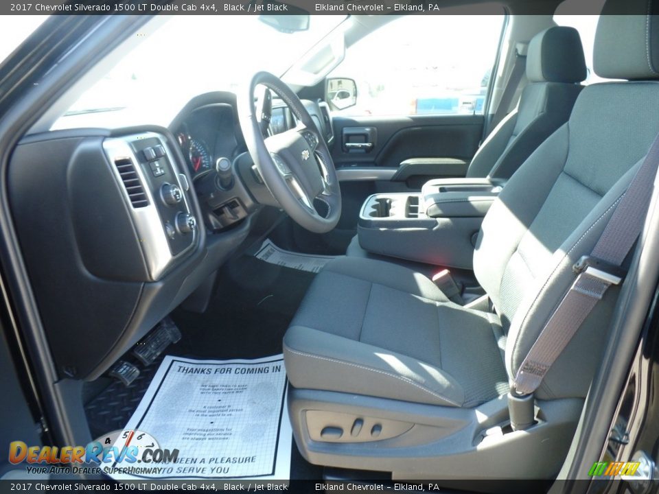 2017 Chevrolet Silverado 1500 LT Double Cab 4x4 Black / Jet Black Photo #19