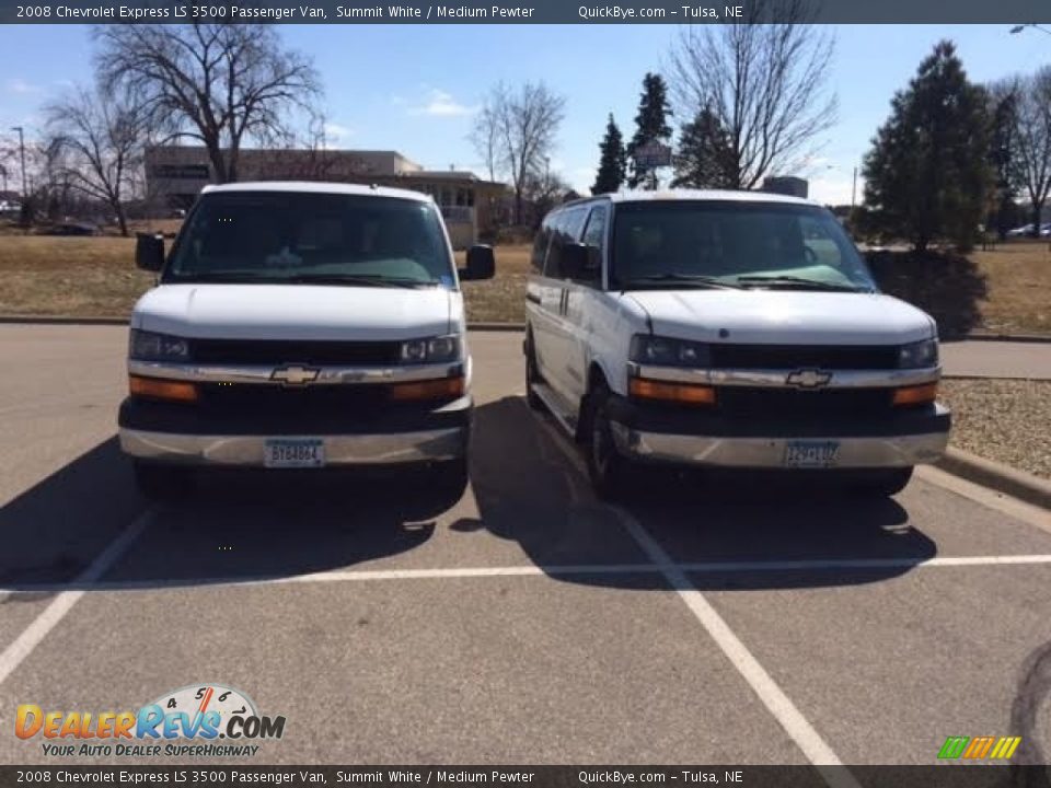 2008 Chevrolet Express LS 3500 Passenger Van Summit White / Medium Pewter Photo #4