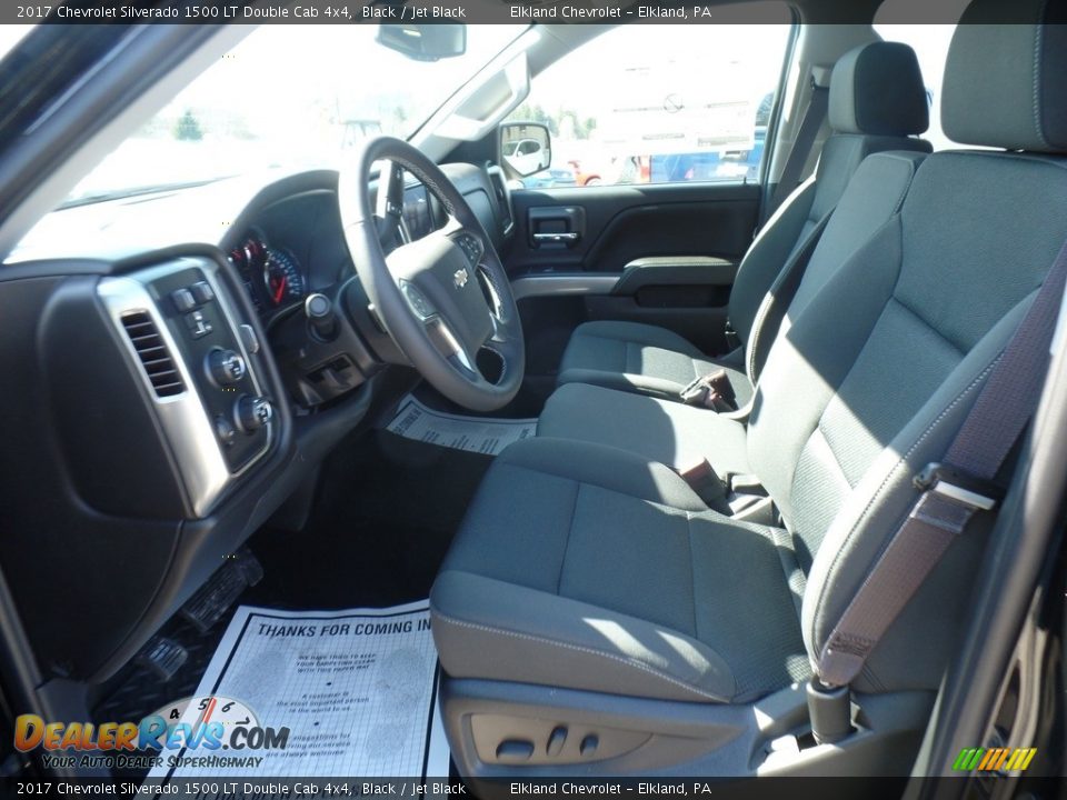 2017 Chevrolet Silverado 1500 LT Double Cab 4x4 Black / Jet Black Photo #20
