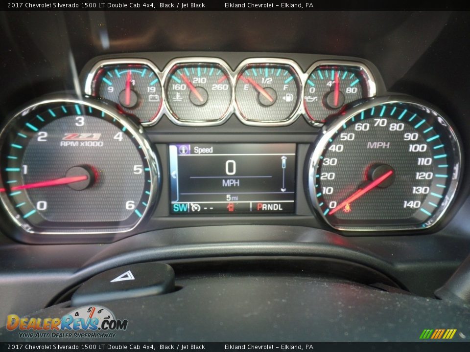 2017 Chevrolet Silverado 1500 LT Double Cab 4x4 Black / Jet Black Photo #29