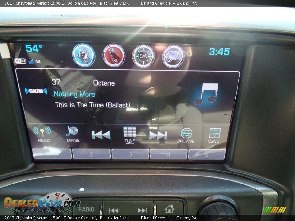 2017 Chevrolet Silverado 1500 LT Double Cab 4x4 Black / Jet Black Photo #31