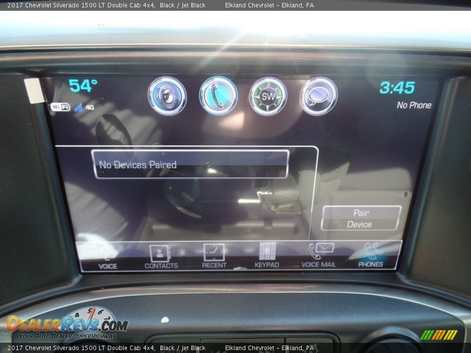 2017 Chevrolet Silverado 1500 LT Double Cab 4x4 Black / Jet Black Photo #32