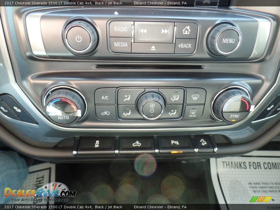 2017 Chevrolet Silverado 1500 LT Double Cab 4x4 Black / Jet Black Photo #34