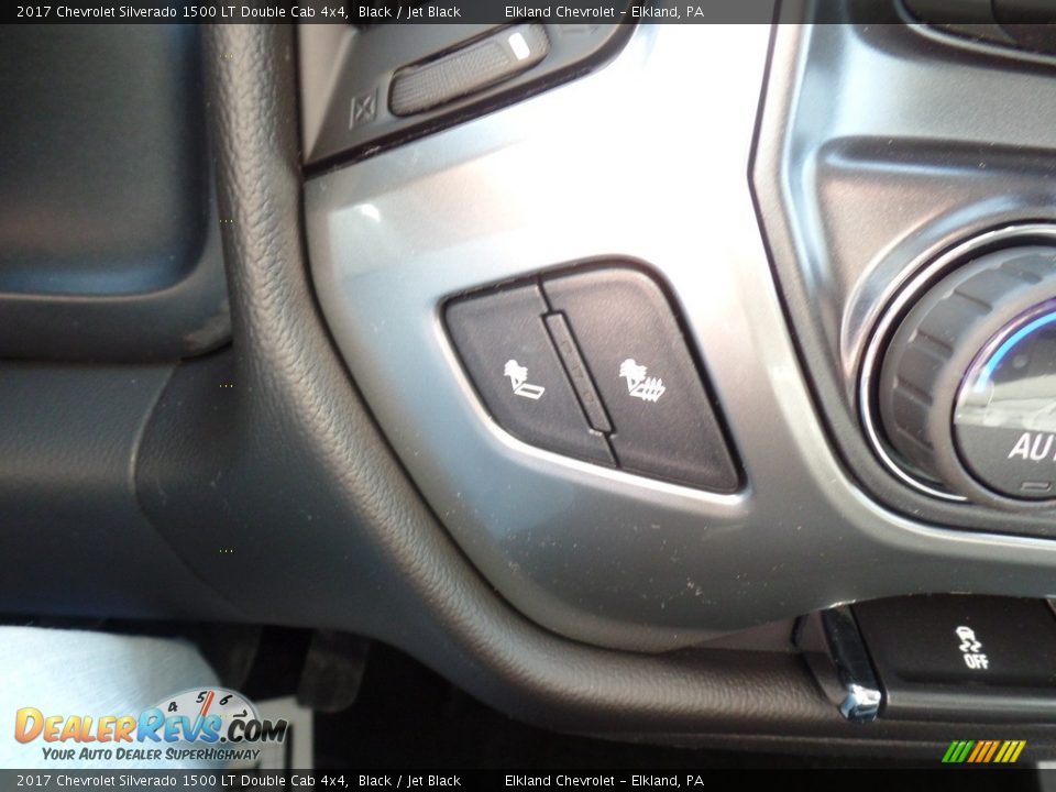 2017 Chevrolet Silverado 1500 LT Double Cab 4x4 Black / Jet Black Photo #35