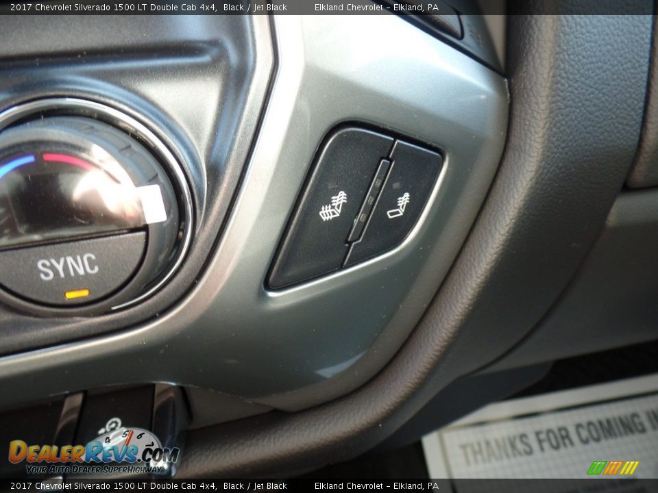 2017 Chevrolet Silverado 1500 LT Double Cab 4x4 Black / Jet Black Photo #36