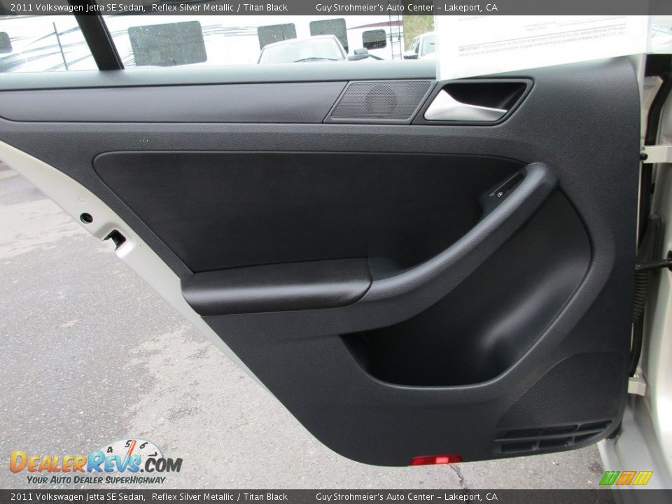 2011 Volkswagen Jetta SE Sedan Reflex Silver Metallic / Titan Black Photo #23