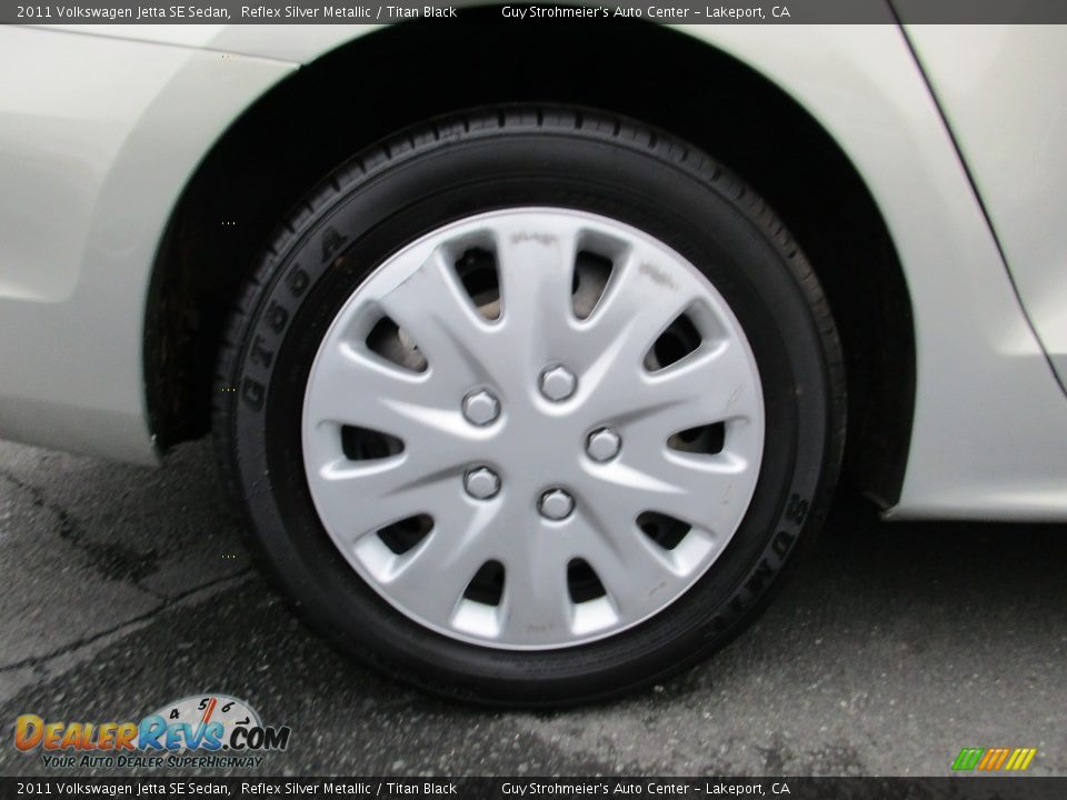 2011 Volkswagen Jetta SE Sedan Reflex Silver Metallic / Titan Black Photo #25