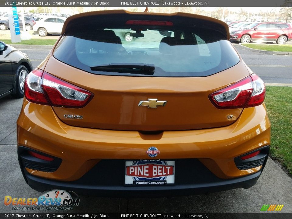 2017 Chevrolet Cruze LT Orange Burst Metallic / Jet Black Photo #5