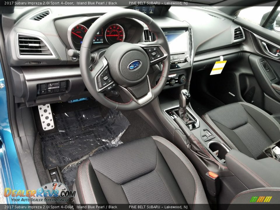 Black Interior - 2017 Subaru Impreza 2.0i Sport 4-Door Photo #9