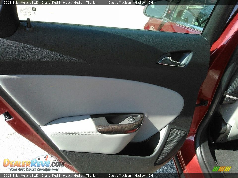 2013 Buick Verano FWD Crystal Red Tintcoat / Medium Titanium Photo #9