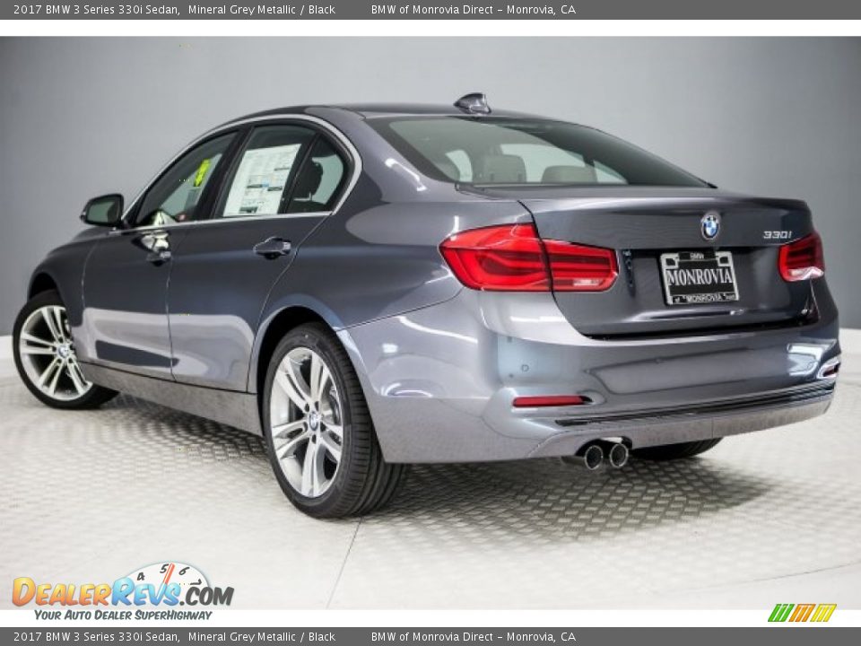 2017 BMW 3 Series 330i Sedan Mineral Grey Metallic / Black Photo #3