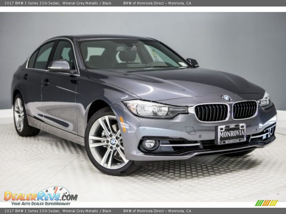 2017 BMW 3 Series 330i Sedan Mineral Grey Metallic / Black Photo #12