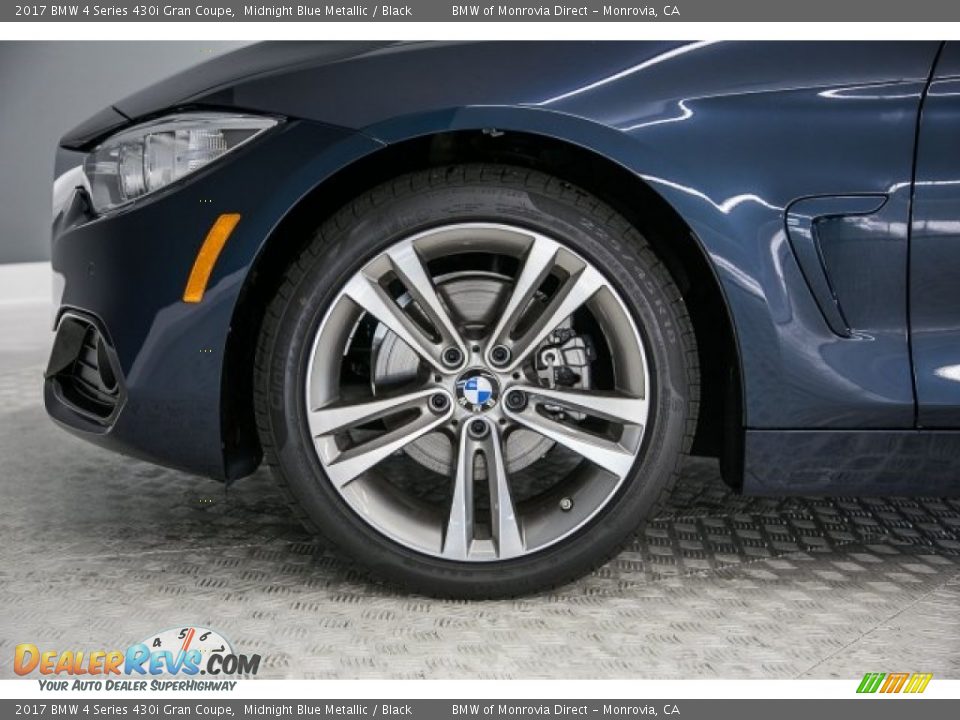 2017 BMW 4 Series 430i Gran Coupe Midnight Blue Metallic / Black Photo #9