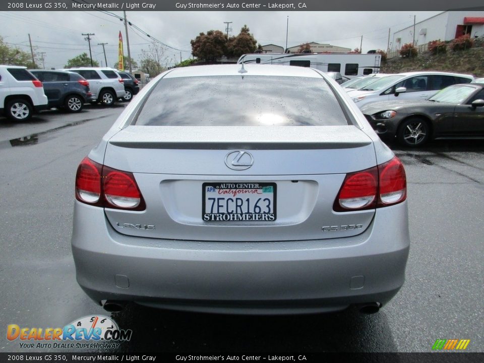 2008 Lexus GS 350 Mercury Metallic / Light Gray Photo #6