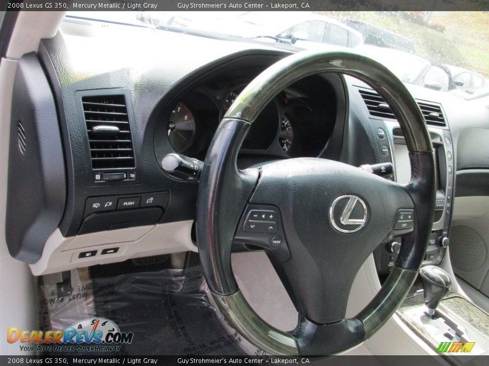 2008 Lexus GS 350 Mercury Metallic / Light Gray Photo #11