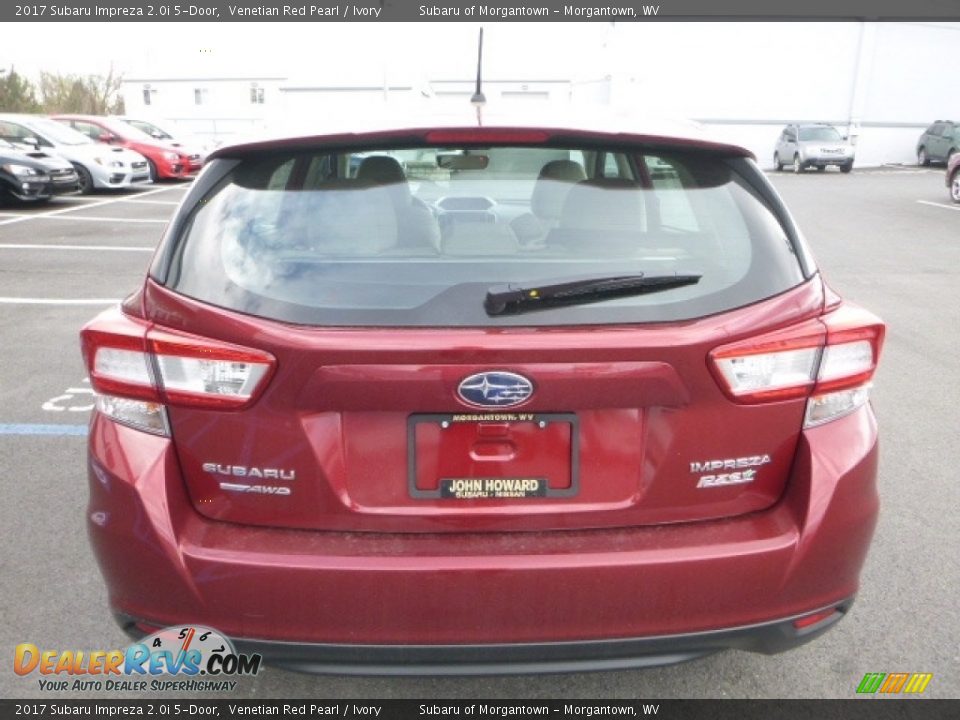 2017 Subaru Impreza 2.0i 5-Door Venetian Red Pearl / Ivory Photo #9