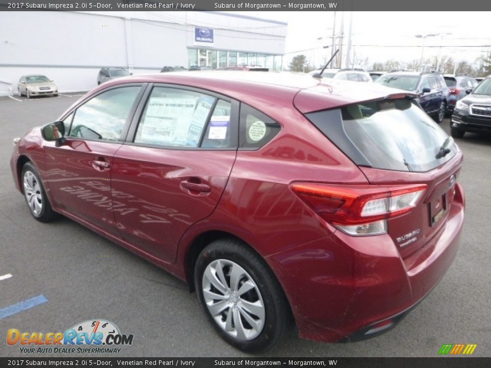 2017 Subaru Impreza 2.0i 5-Door Venetian Red Pearl / Ivory Photo #10