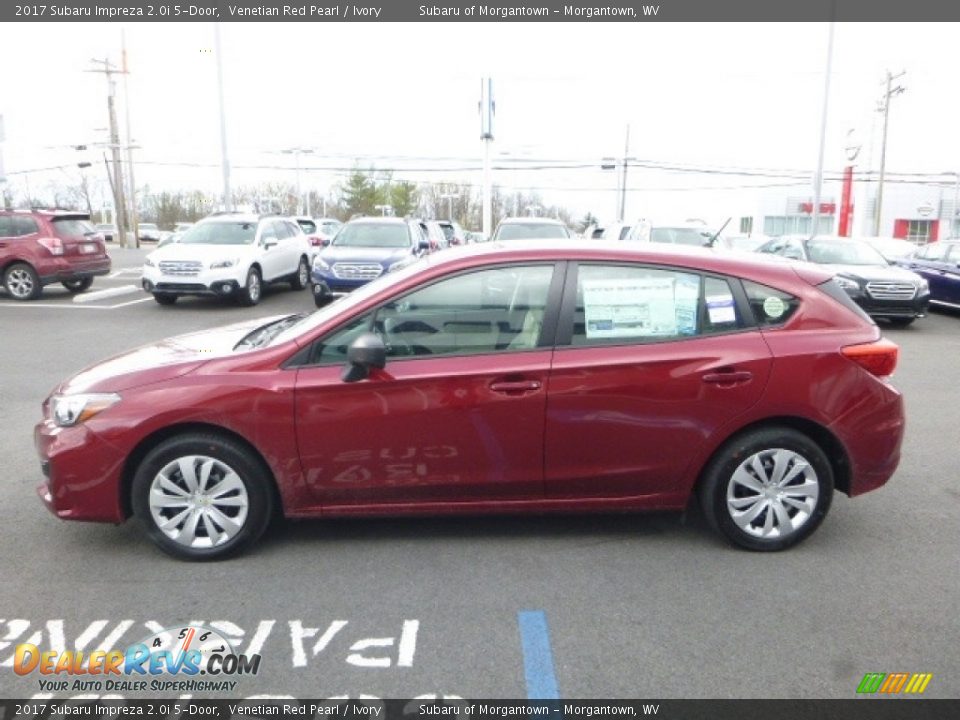 2017 Subaru Impreza 2.0i 5-Door Venetian Red Pearl / Ivory Photo #11