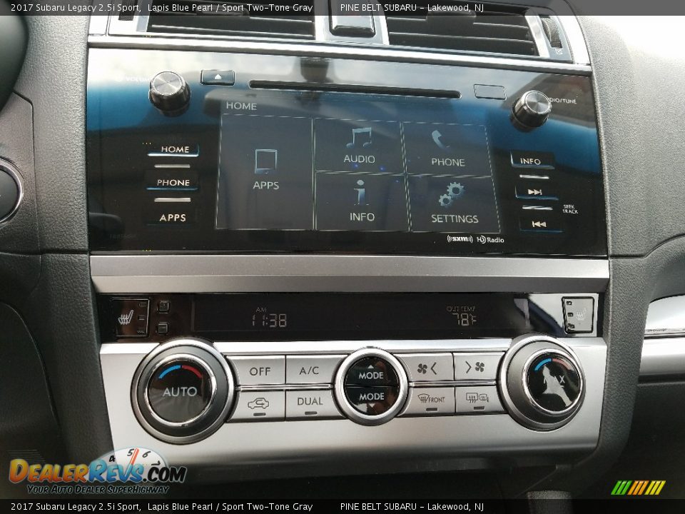 Controls of 2017 Subaru Legacy 2.5i Sport Photo #10