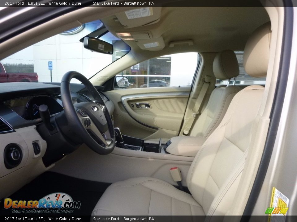 2017 Ford Taurus SEL White Gold / Dune Photo #9