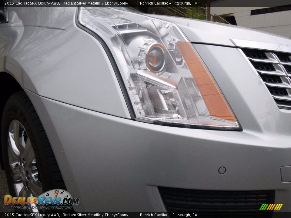 2015 Cadillac SRX Luxury AWD Radiant Silver Metallic / Ebony/Ebony Photo #10