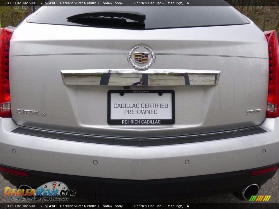 2015 Cadillac SRX Luxury AWD Radiant Silver Metallic / Ebony/Ebony Photo #13