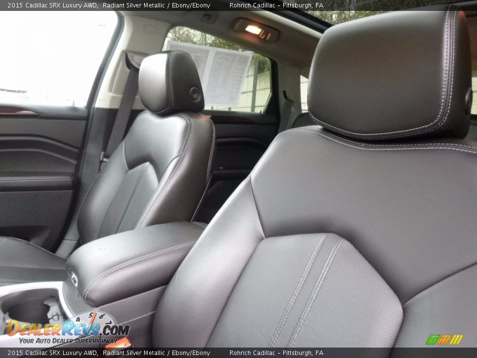 2015 Cadillac SRX Luxury AWD Radiant Silver Metallic / Ebony/Ebony Photo #17