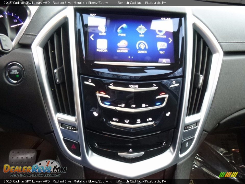 2015 Cadillac SRX Luxury AWD Radiant Silver Metallic / Ebony/Ebony Photo #18