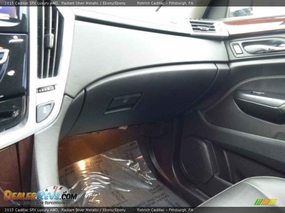 2015 Cadillac SRX Luxury AWD Radiant Silver Metallic / Ebony/Ebony Photo #21