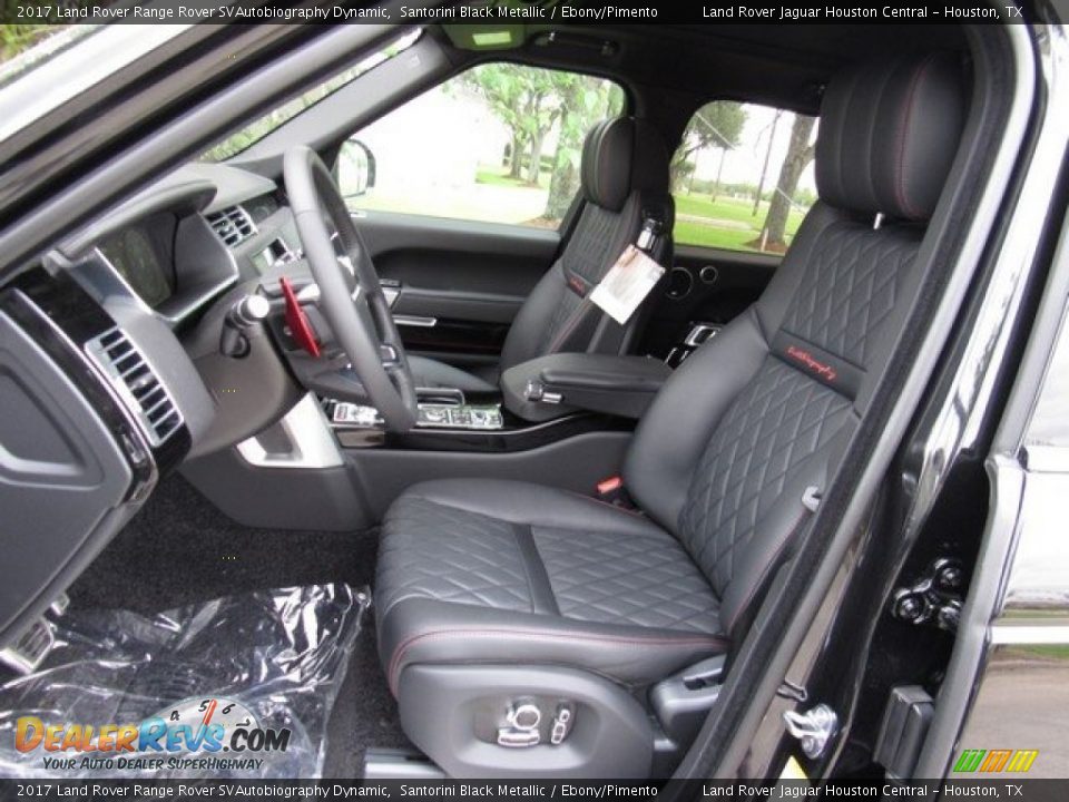 Ebony/Pimento Interior - 2017 Land Rover Range Rover SVAutobiography Dynamic Photo #3