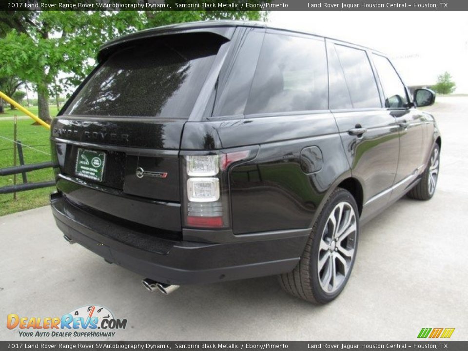 2017 Land Rover Range Rover SVAutobiography Dynamic Santorini Black Metallic / Ebony/Pimento Photo #7