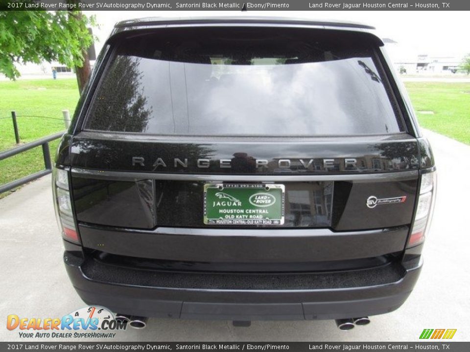 2017 Land Rover Range Rover SVAutobiography Dynamic Santorini Black Metallic / Ebony/Pimento Photo #8