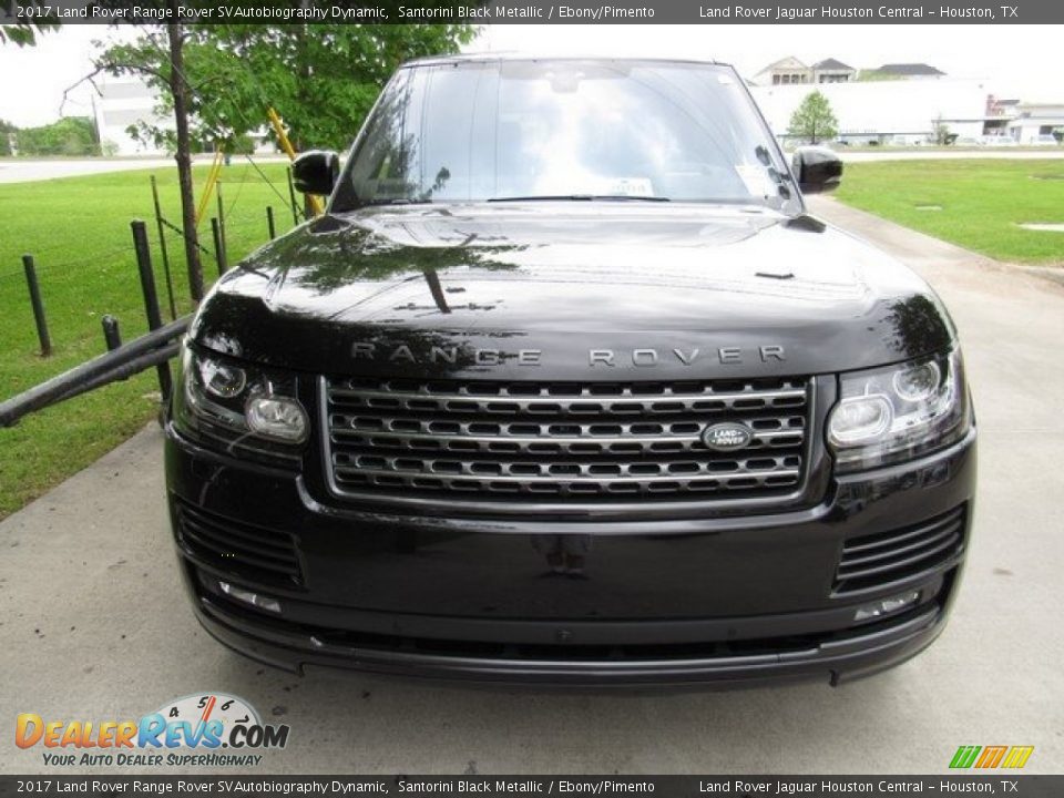 2017 Land Rover Range Rover SVAutobiography Dynamic Santorini Black Metallic / Ebony/Pimento Photo #9